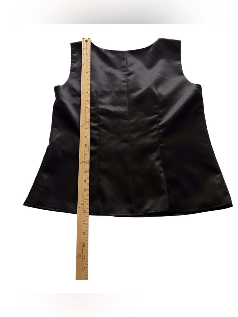 Solini Collection Black Sleeveless Satin Women's Top,10 - Picture 7 of 10